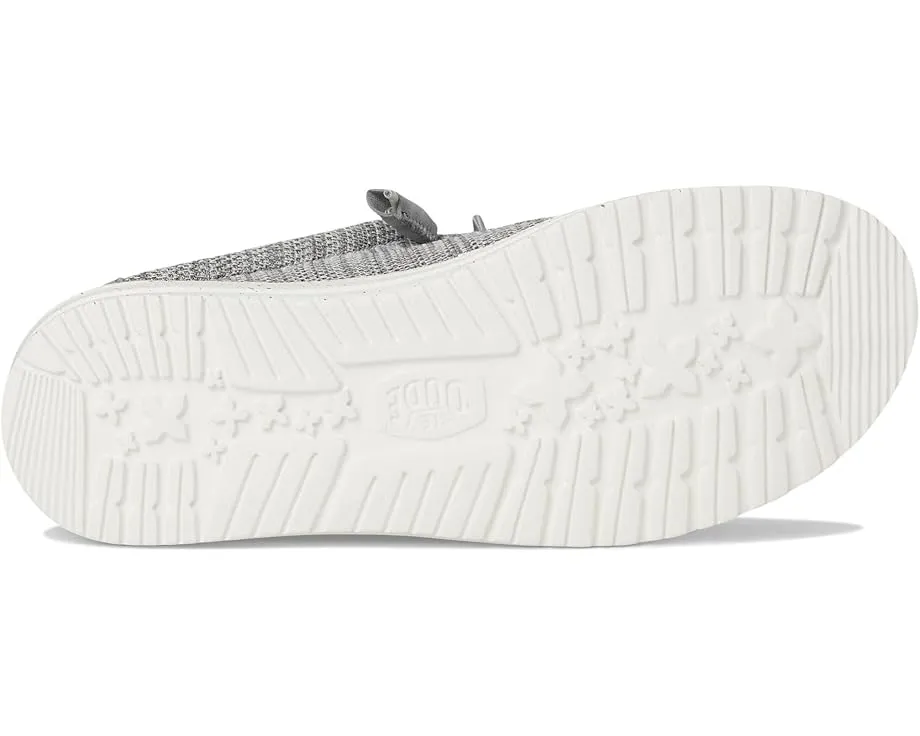 Кроссовки Hey Dude Wally Slip Stretch Sox с эластичными шнурками и технологией Flex & Fold