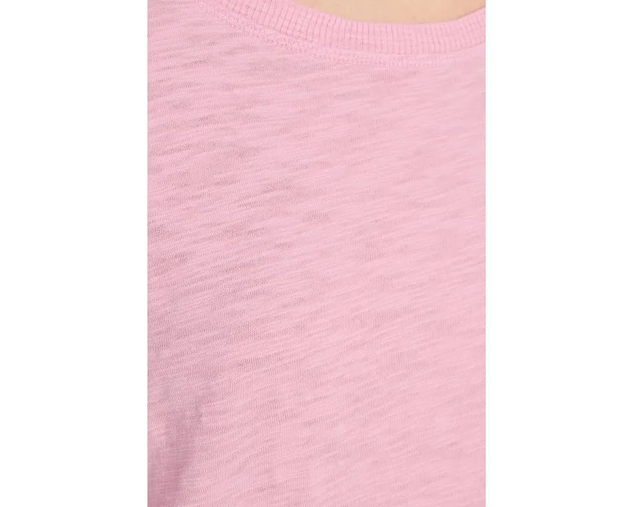 Футболка Mod-o-doc с открытым круглым вырезом и рукавами 3/4 со сборками