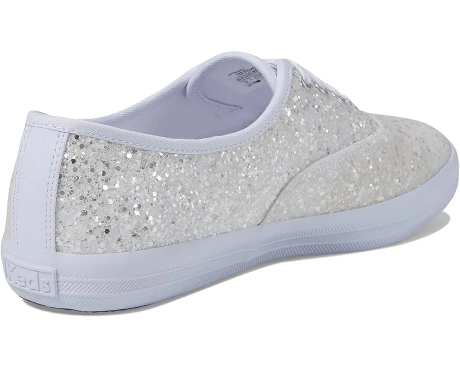 Кроссовки Keds Champion Glitter Lace Up с блестящим верхом и стелькой Softerra