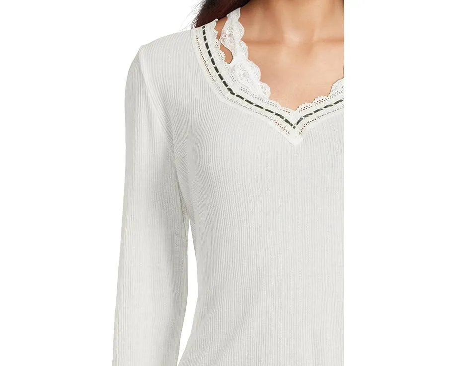 Кофта Free People Only You с длинными рукавами и V-образным вырезом