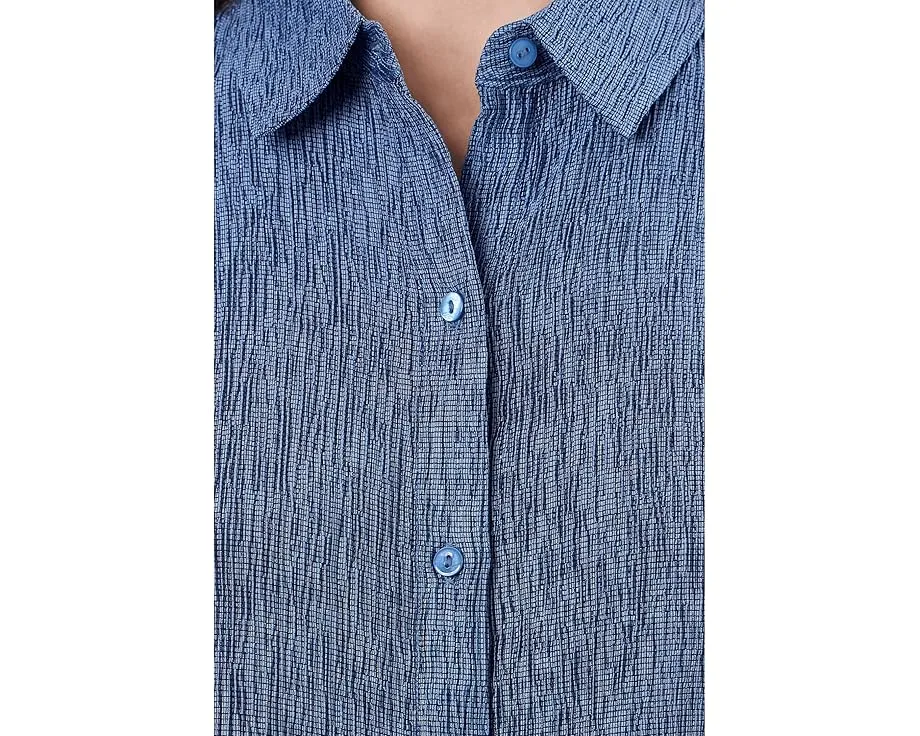 Рубашка Woven Plisse Classic Collar Shirt Eileen Fisher с воротником