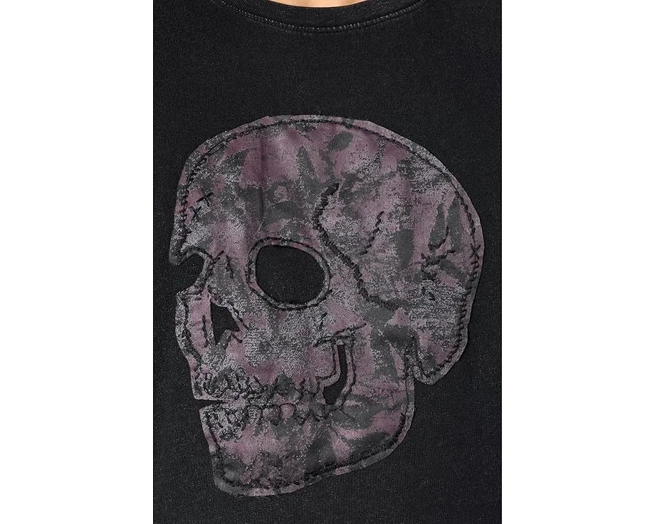Футболка Applique Skull Tee с аппликацией John Varvatos