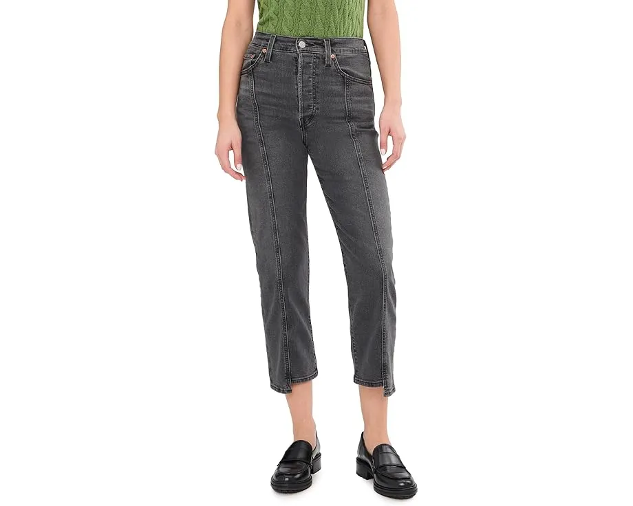 Джинсы Levi's Ribcage Ankle Seamed Edge с очень высокой посадкой и прямым кроем