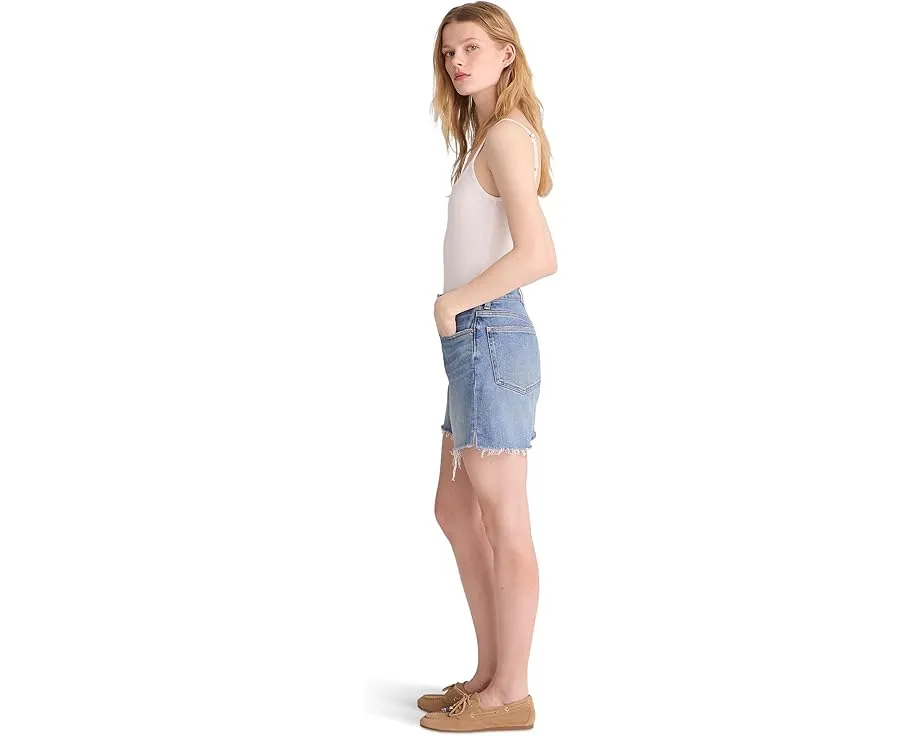 Шорты Madewell The Perfect Vintage Mid-Length с высокой посадкой и регенеративным хлопком