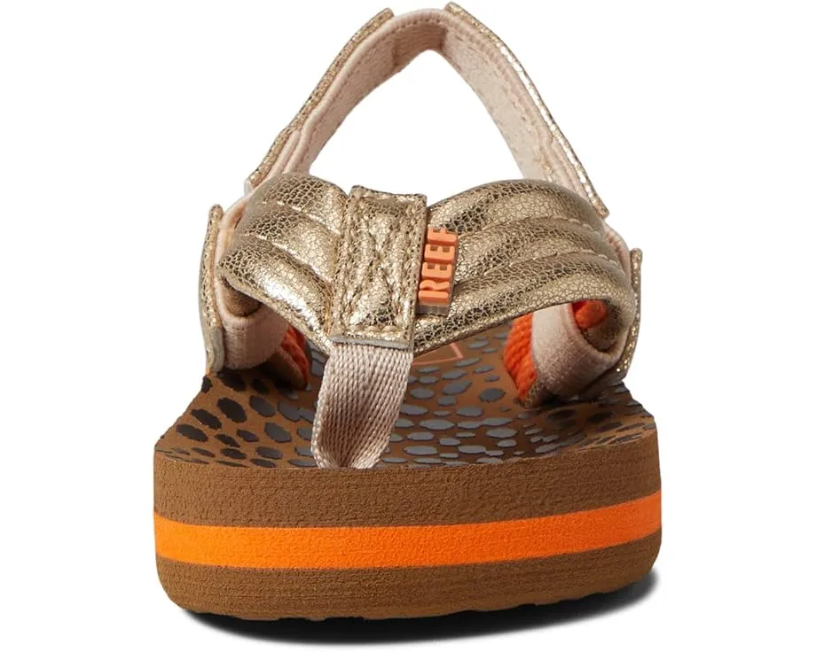 Детские вьетнамки Reef Little Ahi с эластичным ремешком и круглым носком