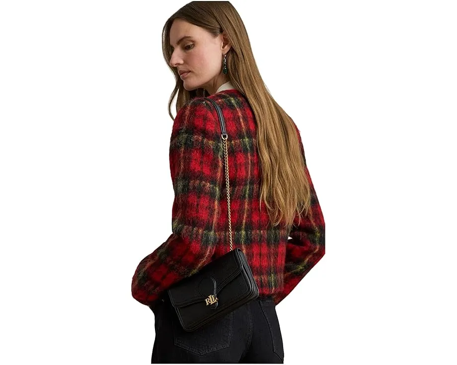 Кожаный кошелек-кроссбоди Bradley с текстурой пидин от Lauren Ralph Lauren