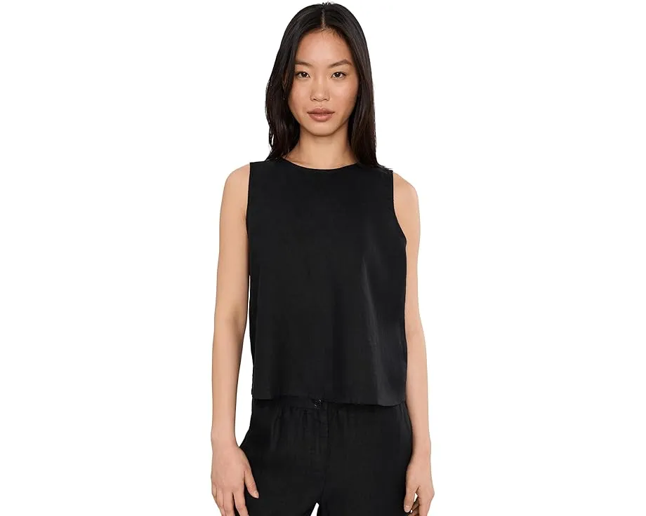 Топ Eileen Fisher Organic Linen с круглым вырезом из органического льна
