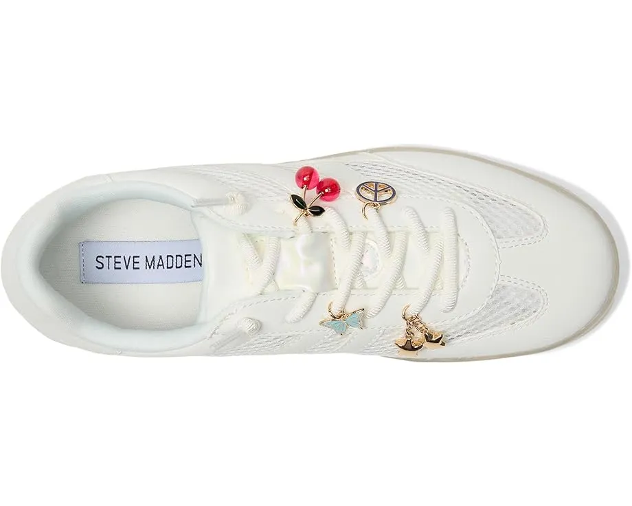 Детские белые кроссовки Steve Madden Kids Verdict с дышащими вставками