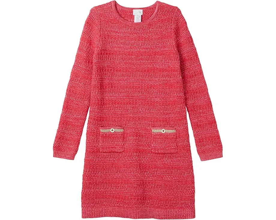 Платье-свитер Lilly Pulitzer Lolo для детей с пайетками и бахромой