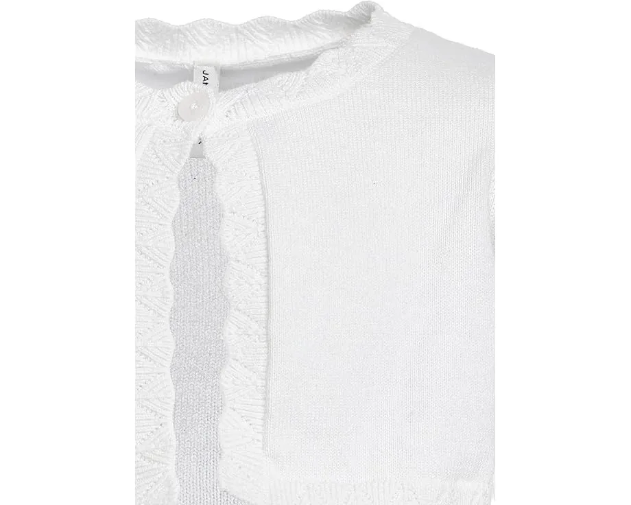 Janie and Jack укороченный кардиган для девочек из мягкой хлопковой пряжи