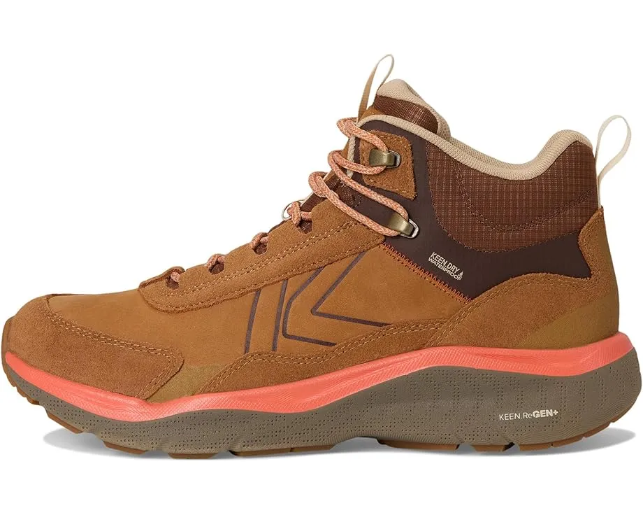 Водонепроницаемые кожаные треккинговые ботинки KEEN Leiki с мембраной KEEN.DRY