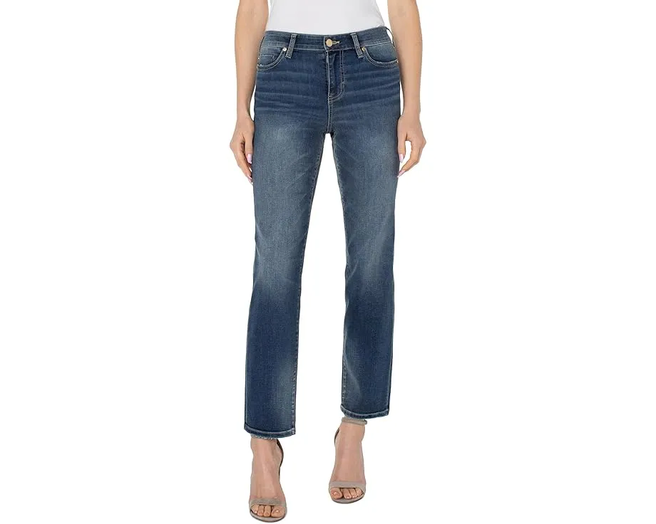 Джинсы Liverpool Kennedy Straight в покрое Oasis с кропом и прямыми штанинами