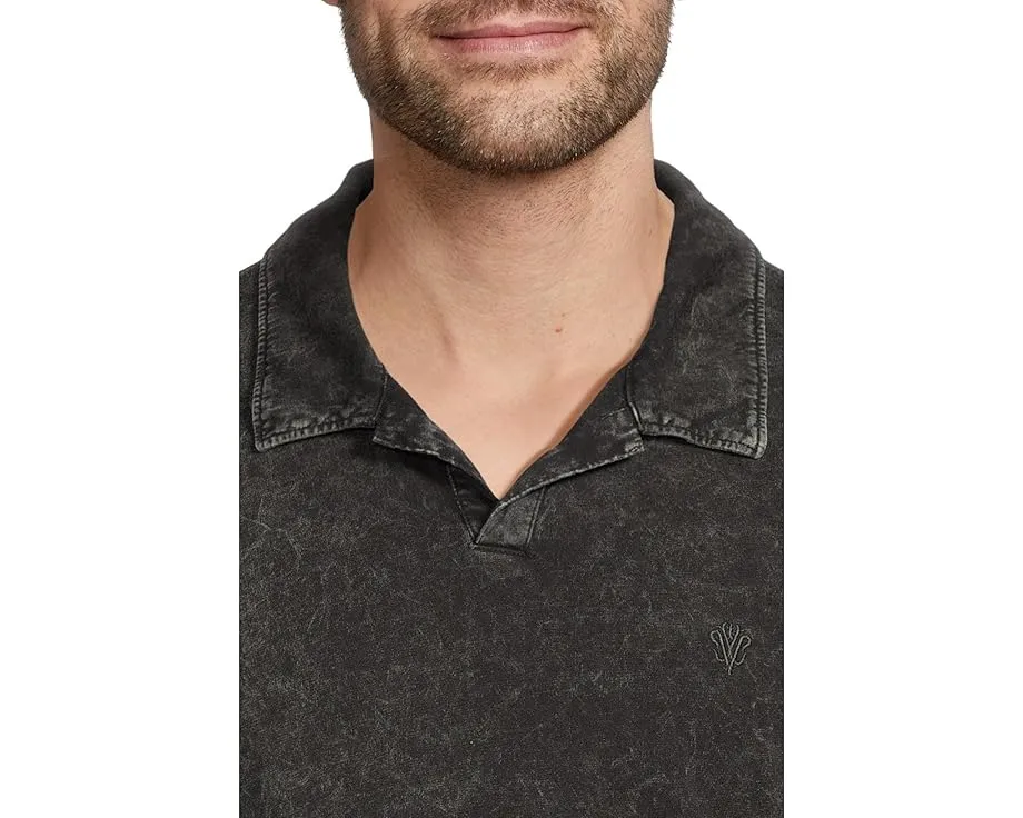 Поло Carsten с эффектом многослойного окрашивания и вышивкой от John Varvatos