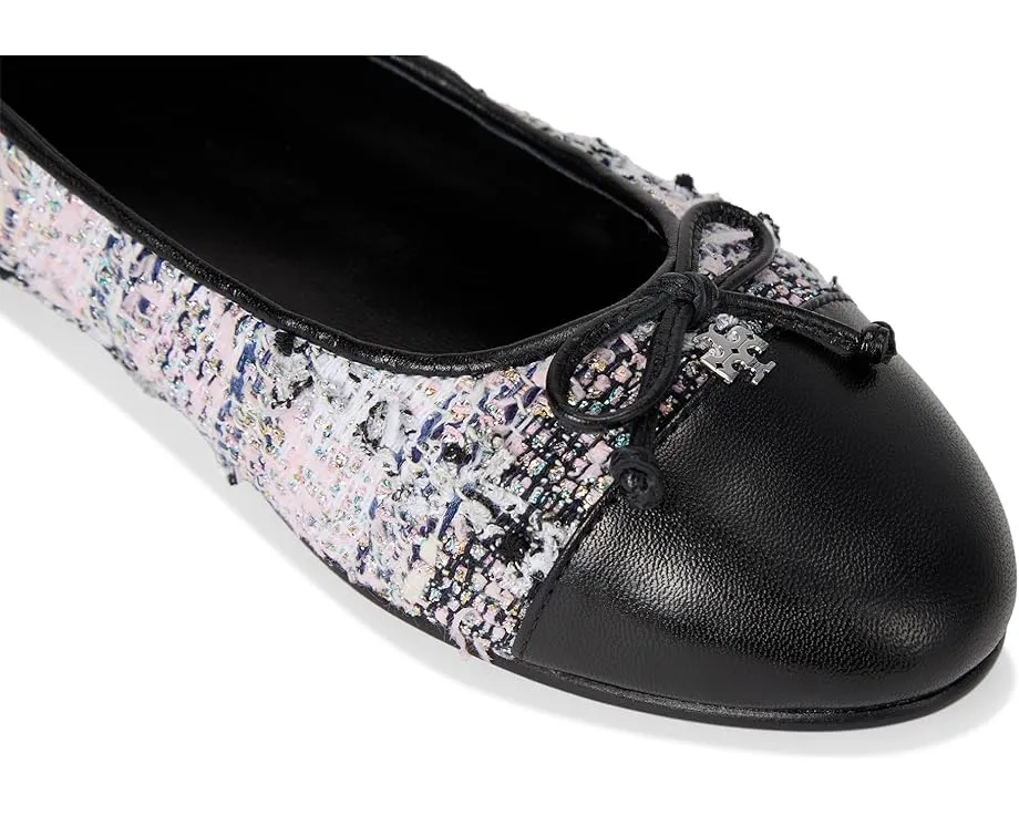Балетки Tory Burch Cap Toe с бантом и контрастным мыском