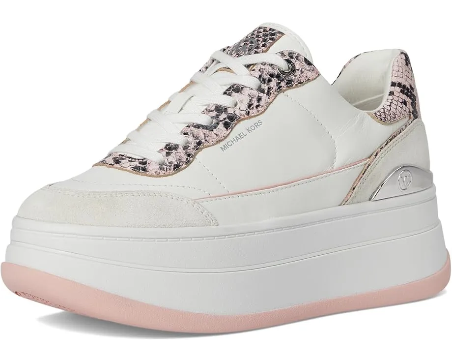 Кроссовки MICHAEL Michael Kors Hayes Lace Up на платформе с металлическим ПВХ верхом