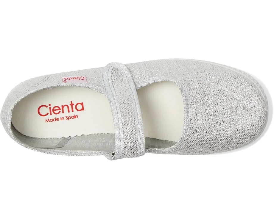 Детские туфельки Cienta Kids 56013 в стиле Мэри Джейн с блестками