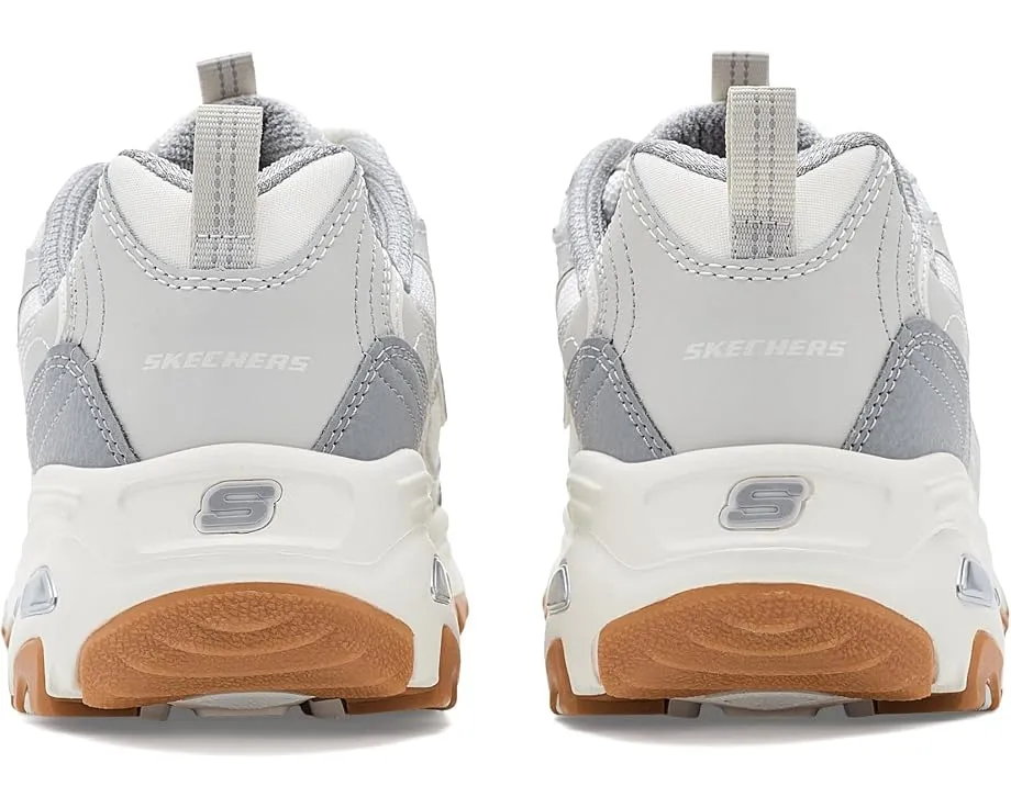 Кроссовки Skechers D'Lites Popular Vote серые на шнуровке