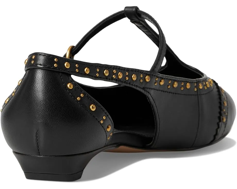 Vince Camuto Мюли Valkie на низком каблуке с Т-образным ремешком и декоративными шипами