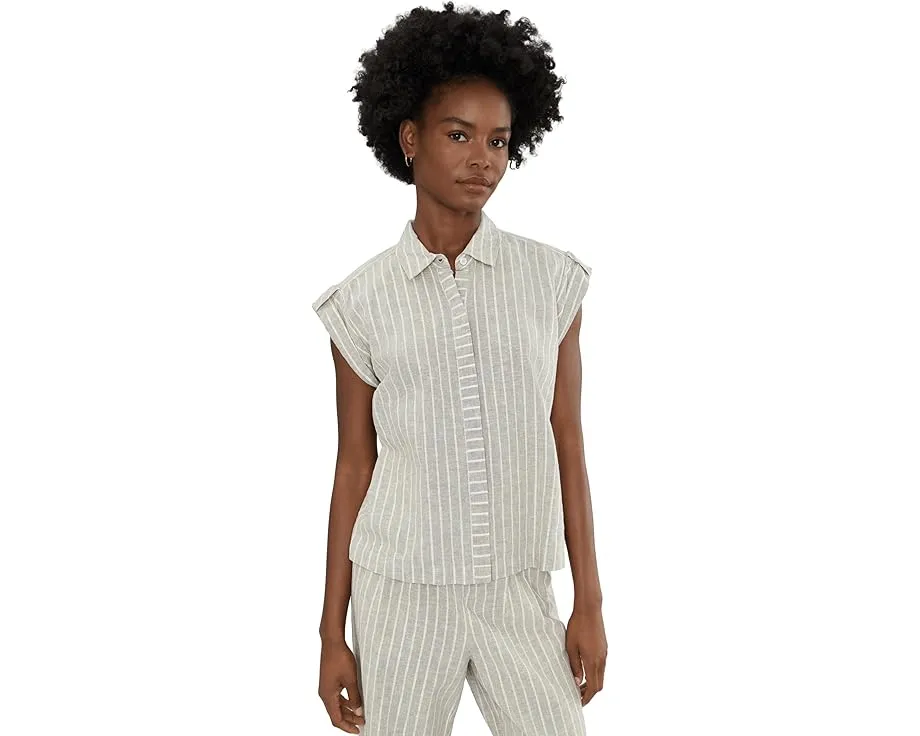 Рубашка Lurex Linen Resort с блестками NIC+ZOE