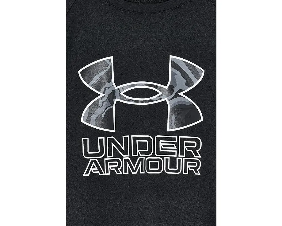 Under Armour футболка Tech Hybrid Print с длинным рукавом для детей