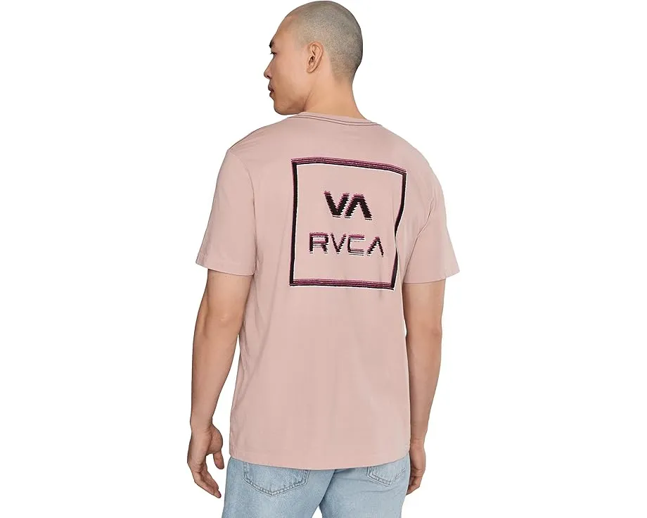 Футболка RVCA Glitch Short Sleeve с принтом и красной строчкой