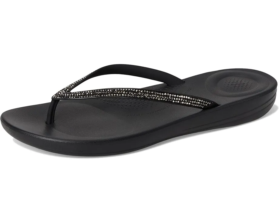 FitFlop шлепанцы Iqushion Sparkle с кристаллами и технологией амортизации