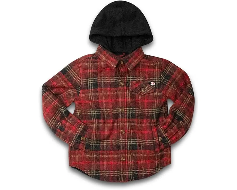 Детская рубашка Appaman Kids Glen с капюшоном и клетчатым рисунком