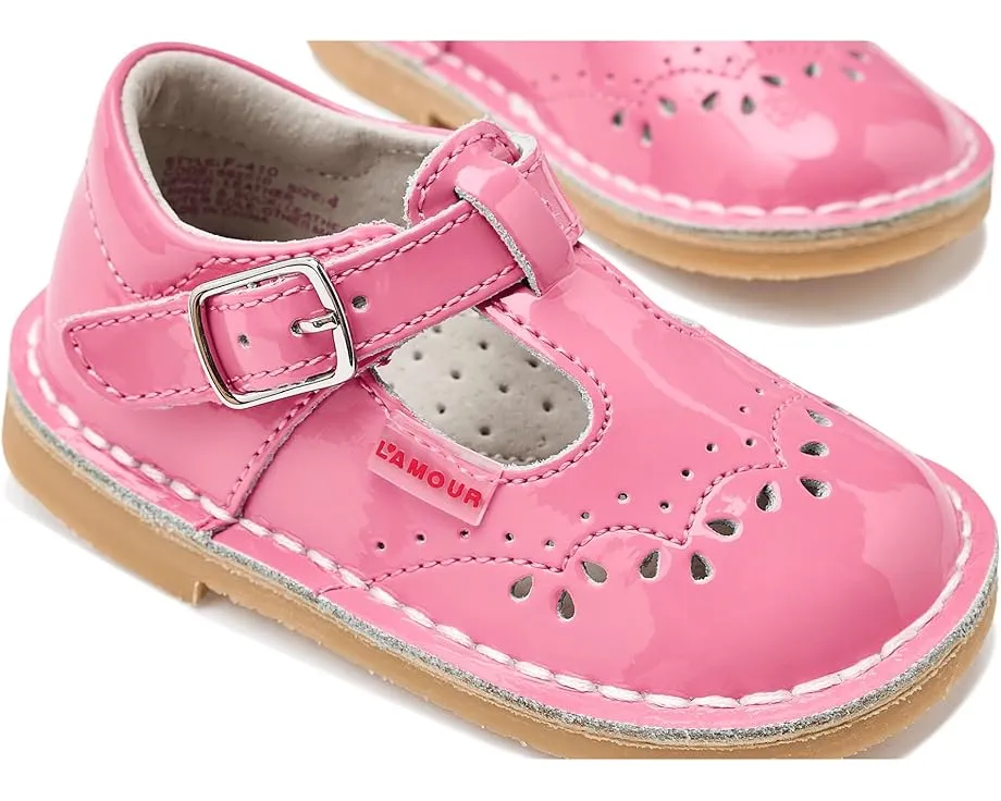 Сандалии L'Amour Shoes Kids Ruthie с перфорацией и застежкой на липучке