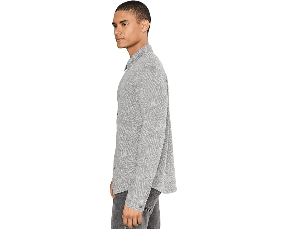 Рубашка John Varvatos Paladino с отложным воротником и длинными рукавами