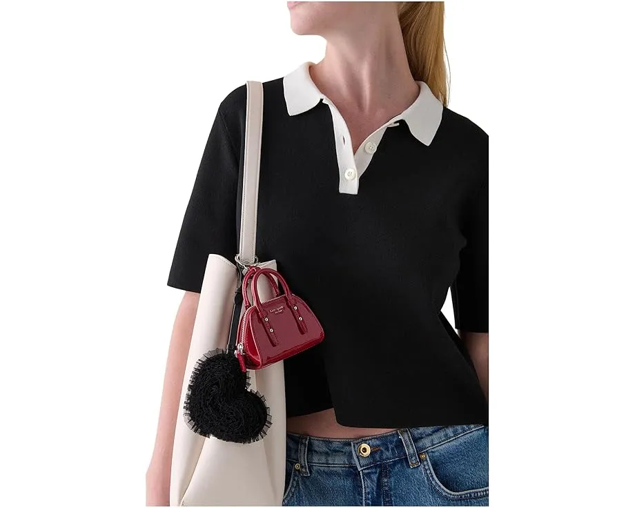 Брелок для сумки Kate Spade New York Charmed в форме сердца из тюля