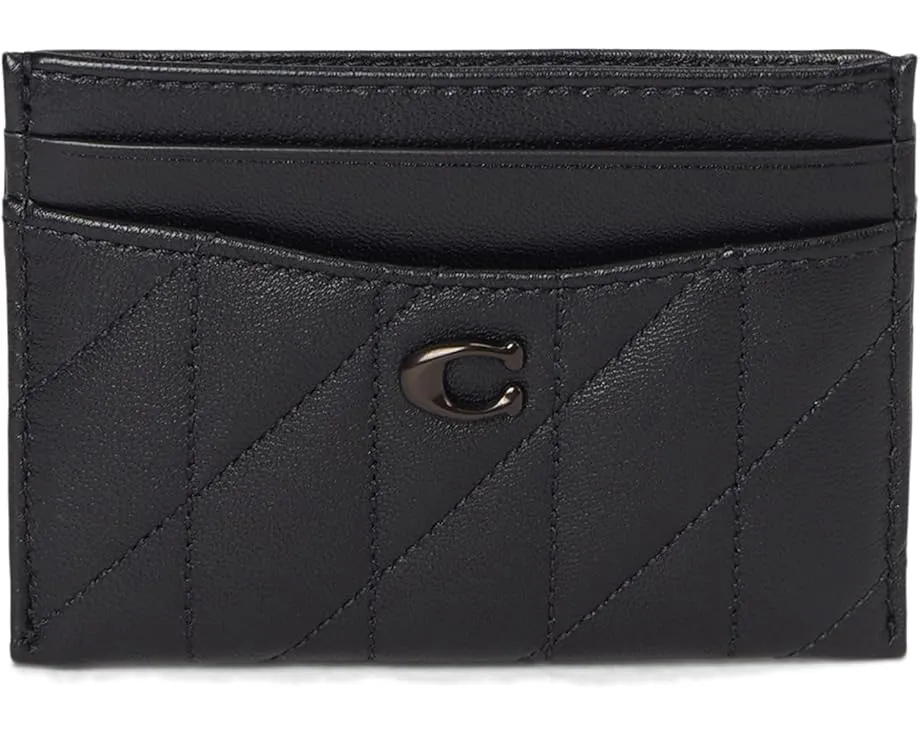 Картхолдер COACH Quilted Pillow Leather Essential Card Case в стеганом дизайне
