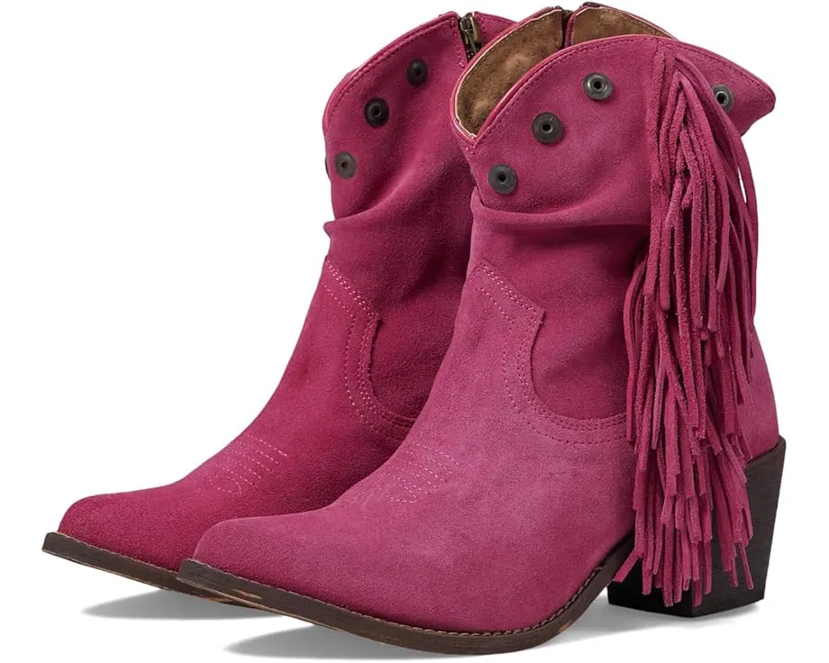 Сапоги Corral Boots Q0302 с бахромой и замшевыми заклепками на молнии