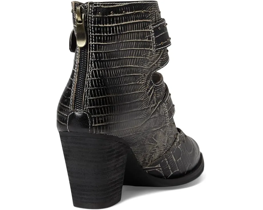 Ботильоны L'Artiste by Spring Step Notched-nature с тиснеными бабочками и пряжками