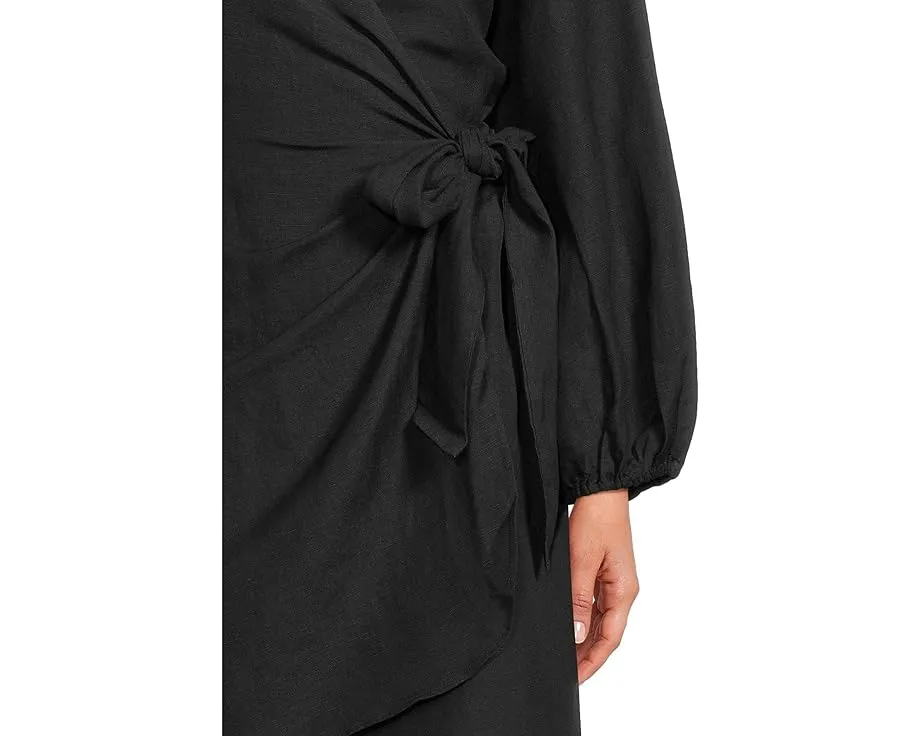 Платье Tommy Bahama Stamped Lucia Wrap с длинными рукавами и запахом