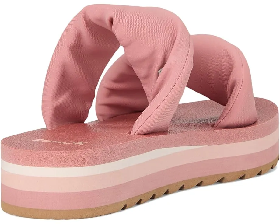 Сандалии Sanuk Yoga Twist-n-slide с платформой и стегаными ремнями на удобной стельке из пеноматериала