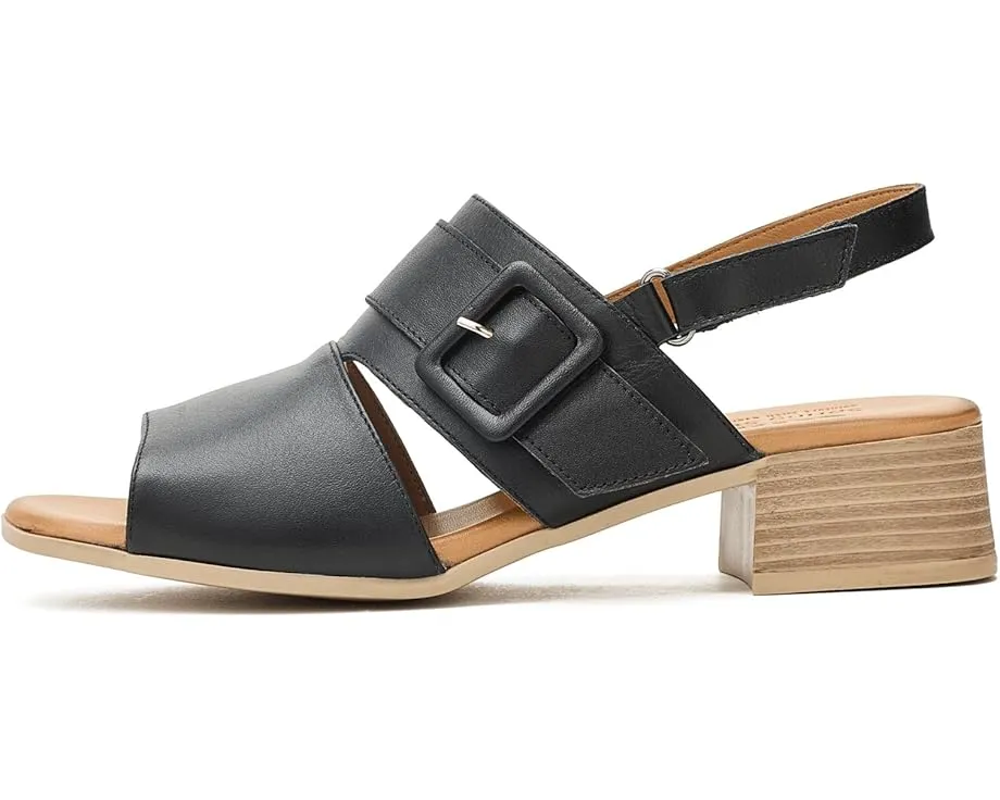 Кожаные сандалии Spring Step Acoliana на устойчивом каблуке с регулируемой задней лямкой