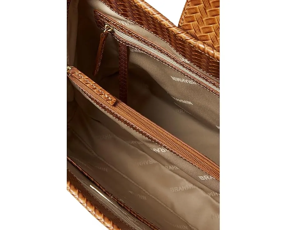 Brahmin Сумка-ведро Fiora с регулируемыми ручками и фирменным принтом