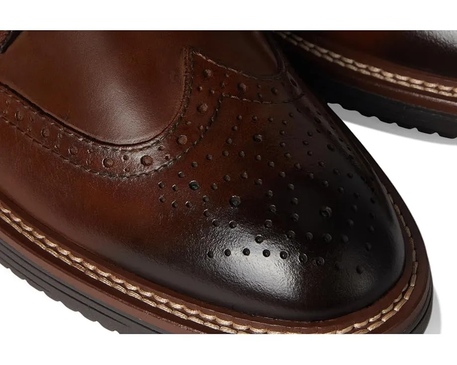 Johnston & Murphy туфли Upton Wingtip с перфорацией и стелькой с эффектом памяти