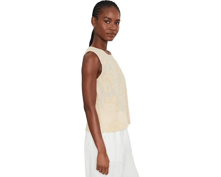 Блузка Boxy Tank от Vince Camuto с цветочной вышивкой