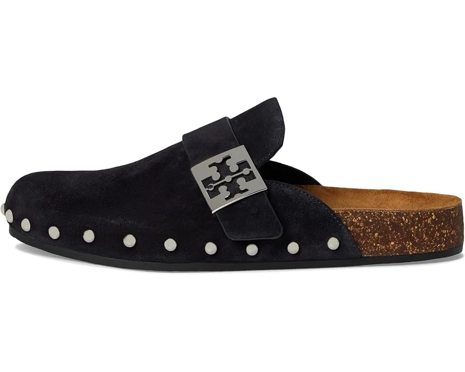Мюли Tory Burch Mellow Stud с ремешком и металлическим логотипом