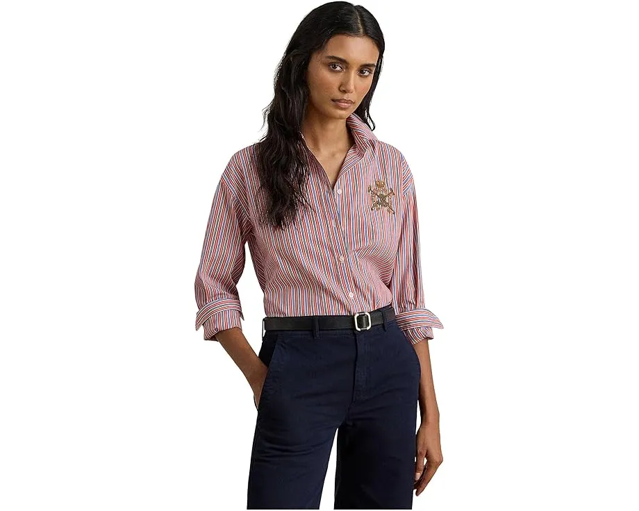 Рубашка Lauren Ralph Lauren в расслабленном крое с полосками