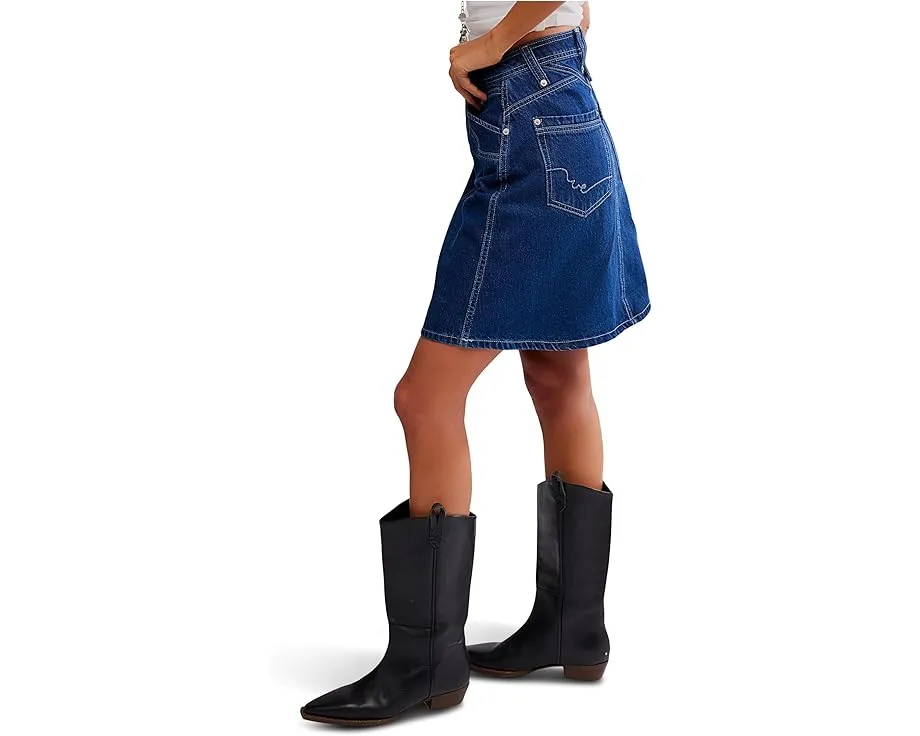 Джинсовая миди-юбка We The Free Suzy с клёшом от Free People