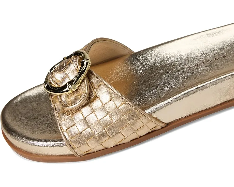 Сандалии Essex Slide от Jack Rogers с тисненой металлической кожей