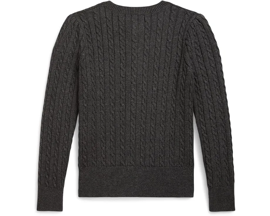 Детская кофта Polo Ralph Lauren с мелкой косой вязкой на пуговицах