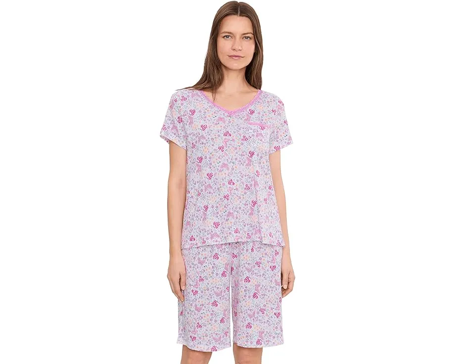 Пижамный набор V-Neck Tee и шорты Bermuda от Karen Neuburger