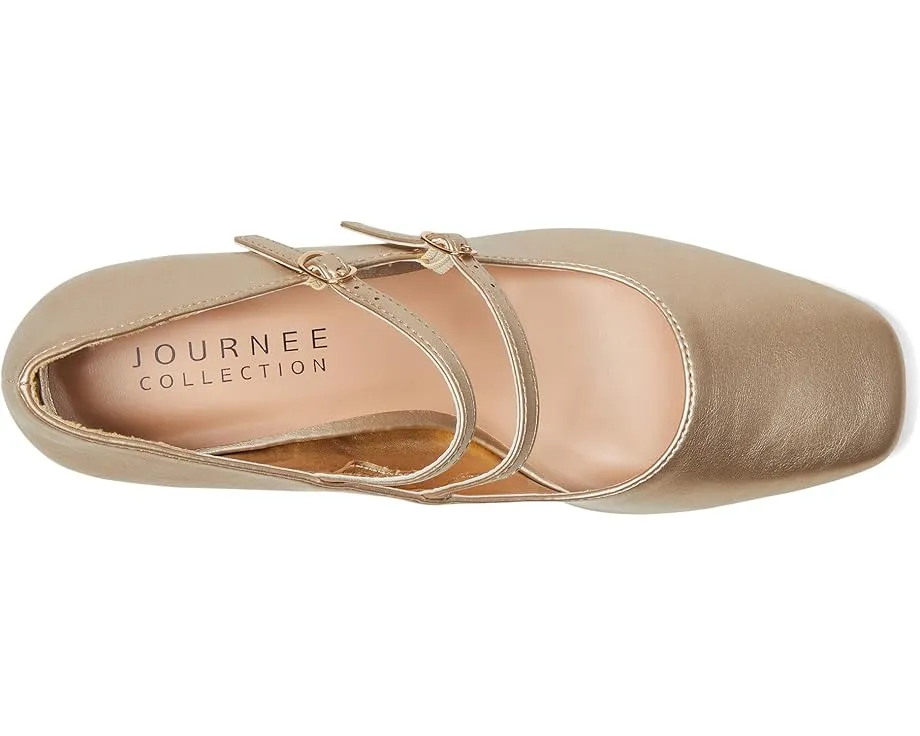 Туфли Nally на устойчивом каблуке с квадратным носком и регулируемой лямкой