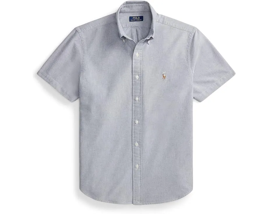 Классическая рубашка оксфорд Polo Ralph Lauren бежевого цвета