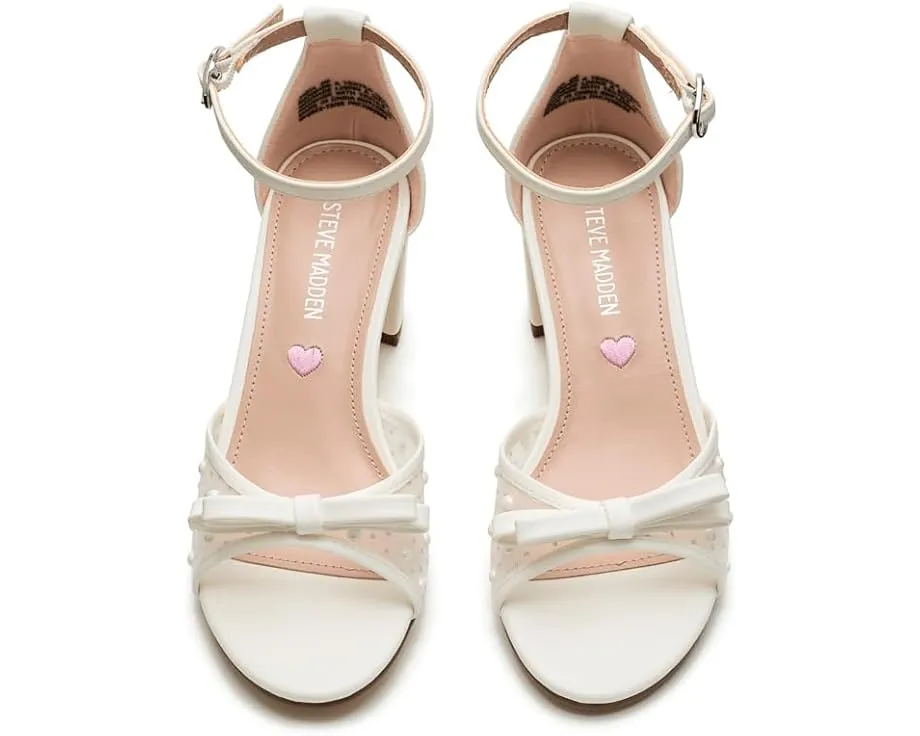 Steve Madden Adia детские сандалии для девочек с жемчужной отделкой и бантом