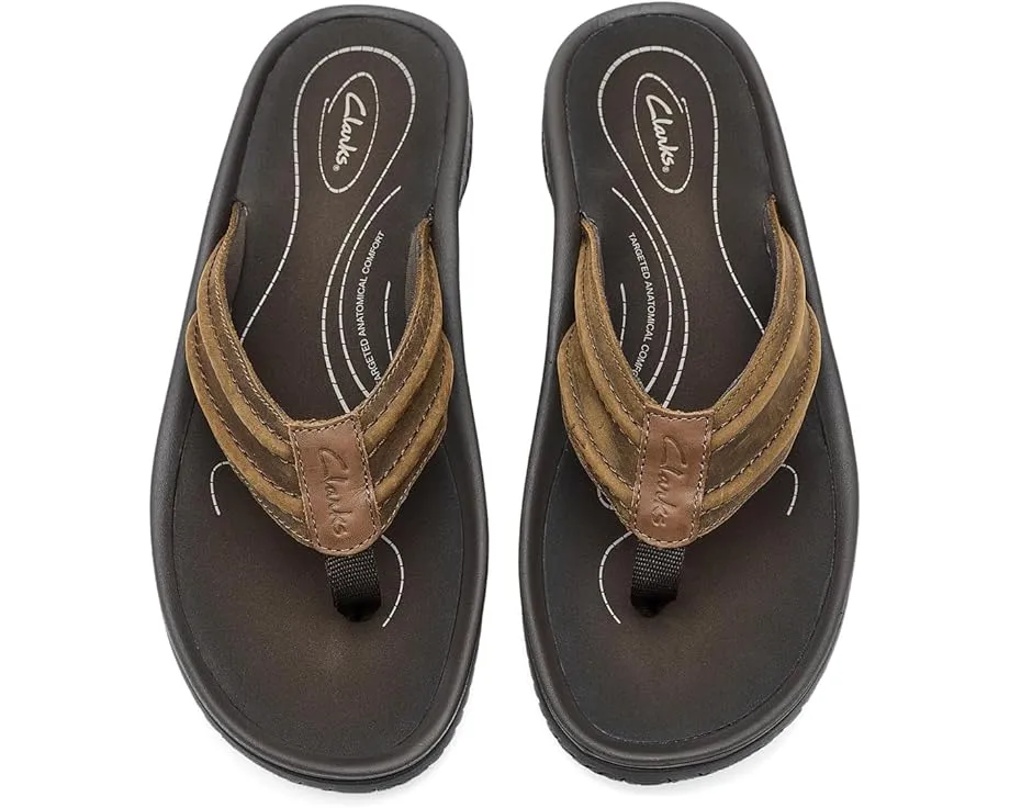 Кожаные шлепанцы Clarks Wesley Surf с подошвой из ЭВА