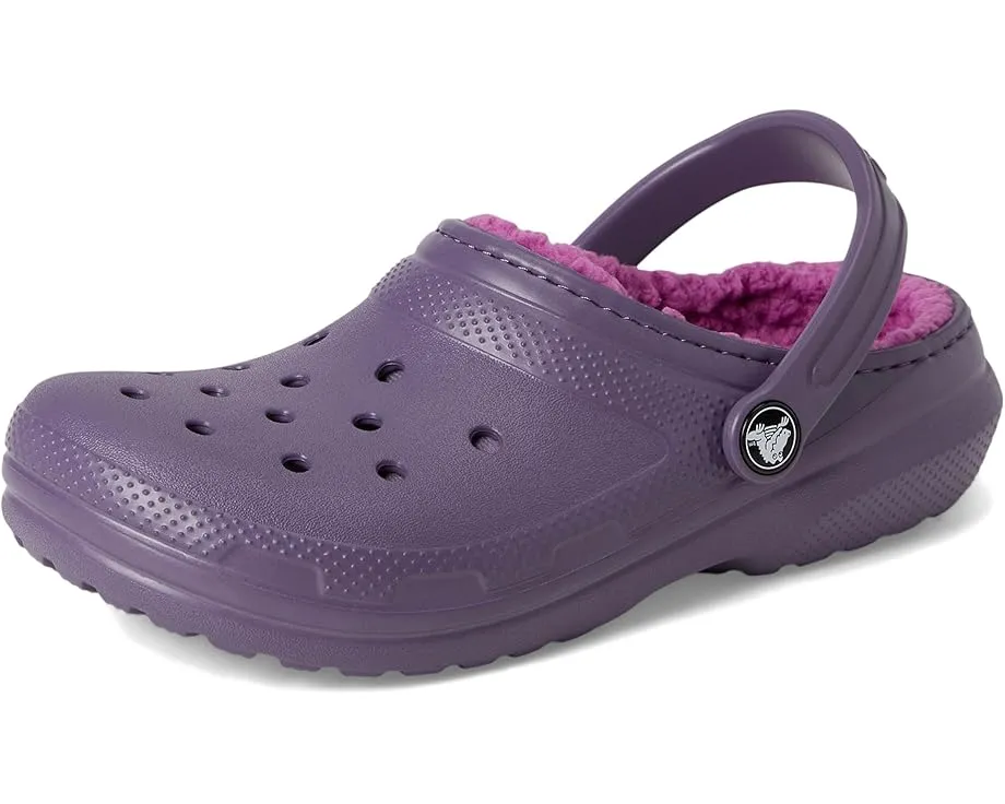 Crocs Classic Lined Clog детские утепленные сабо с искусственным мехом